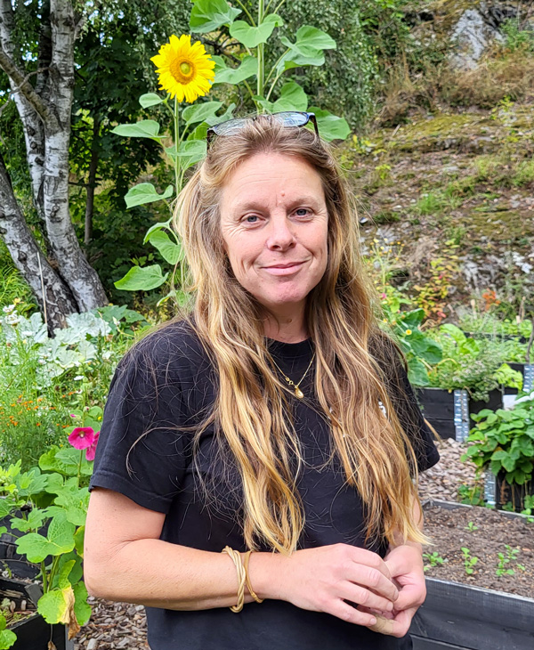 Sofia Rydergård, projektledare för Rågsveds gröna gårdar