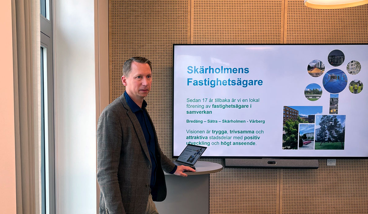 Jonas Dreyfert, tf. vd för Skärholmens Fastighetsägare.