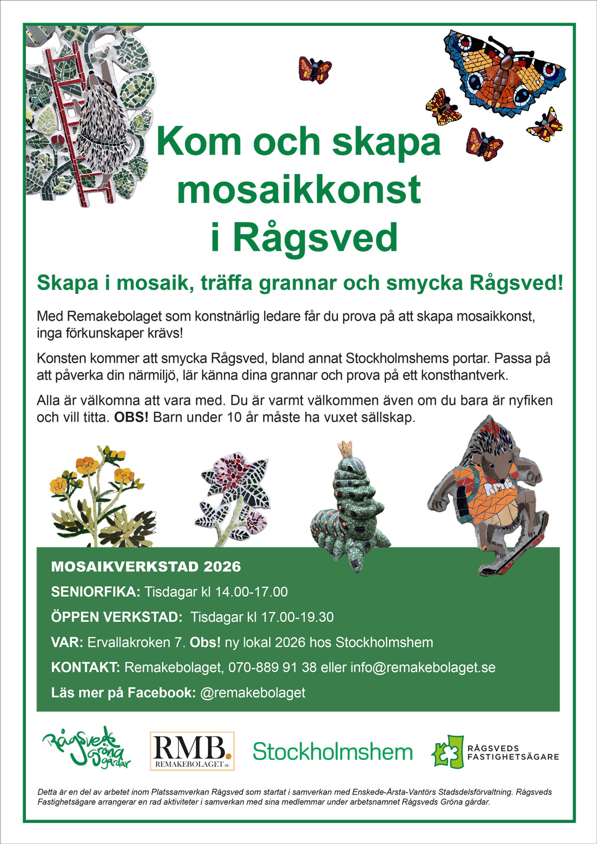 Inbjudan mosaikverkstad VT 2026