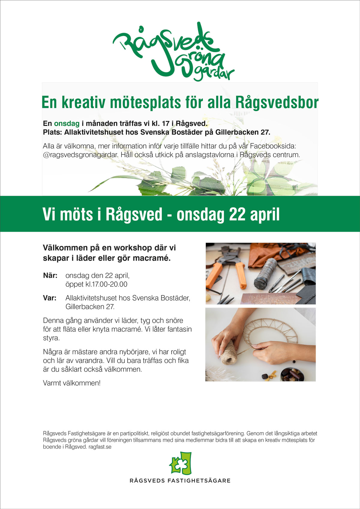 Inbjudan till Gröna Gårdar 22 april 2026