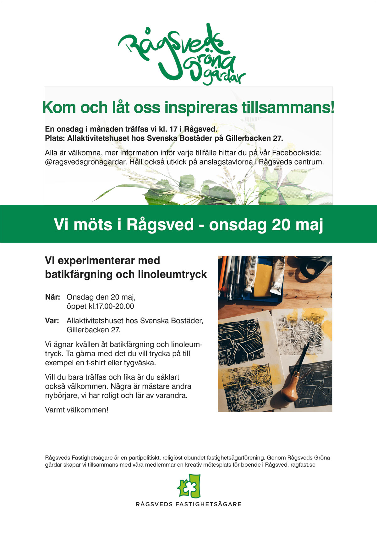 Inbjudan kreativt möte 20 maj 2026